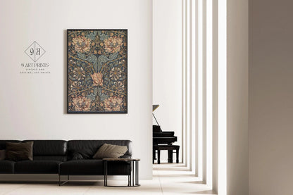 Impression Chèvrefeuille William Morris : Art botanique vintage, impression Giclée