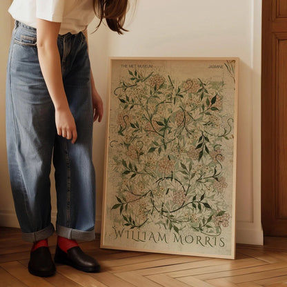 William Morris Jasmine Print: Vintage Botanical Art, Giclee Fine Art