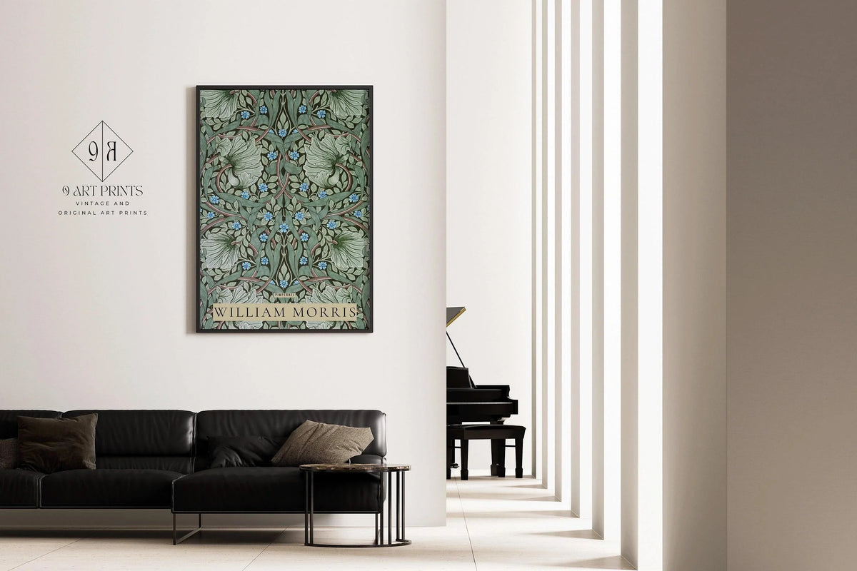 William Morris Pimpernel Print: Vintage Floral Giclee Art