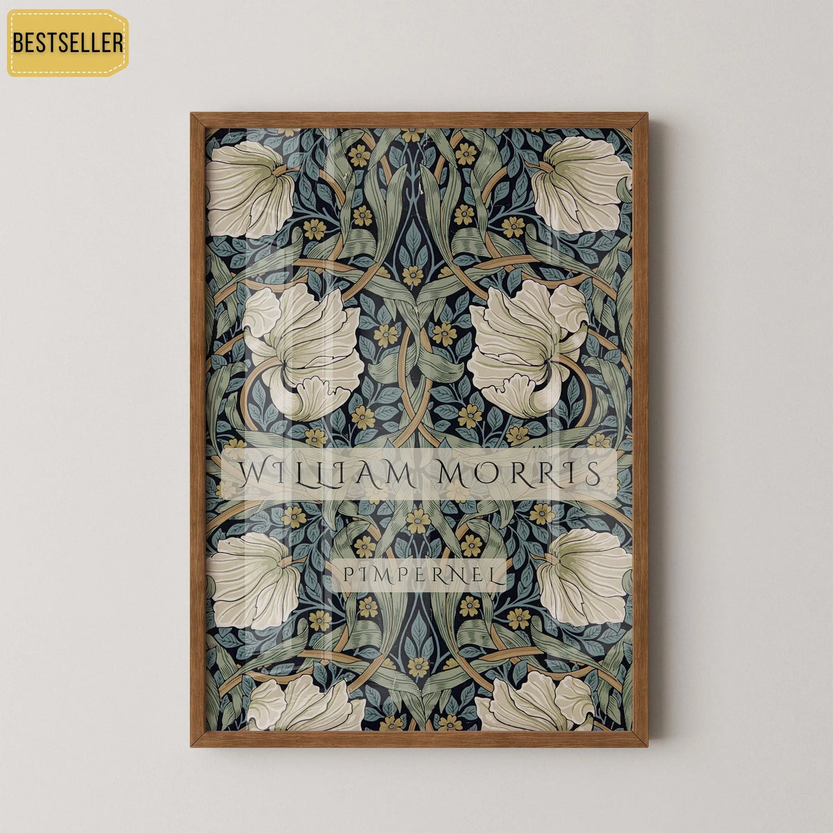 Affiche d'art de la Pimprenelle de William Morris : Poster Giclée Botanique Vintage