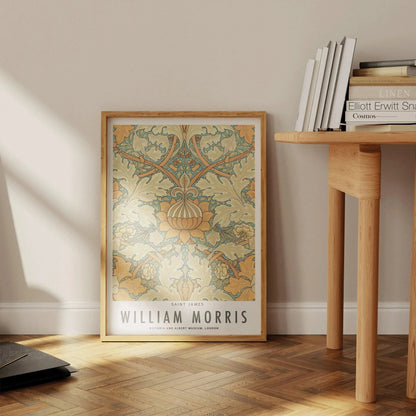William Morris Imprimé St. James : Affiche d'Art Botanique Vintage