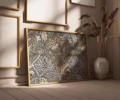 William Morris Windrush Print: Sage Green Vintage Floral Art