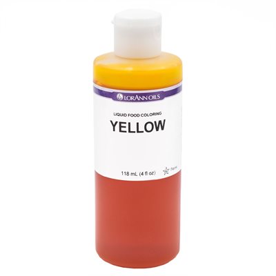 Yellow Liquid Food Color - Liquid Food Coloring - 4 oz, 1 Gallon - Ships Free Within Canada on Orders Above CAD $199